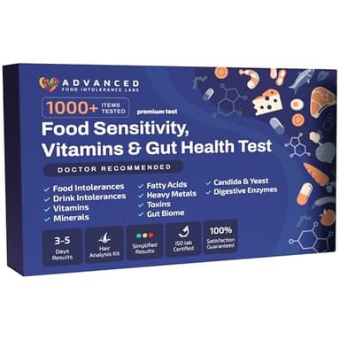 AFIL 1000+ Foods, Drinks, Vitamins, Gut, At-Home Wellness Test Kit, Trusted Hair Analysis for Adults & Kids, At-Home Health Non-Invasive, Gluten, Dairy Health Wellness Indicators