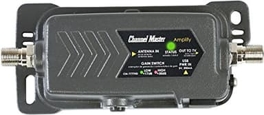 Channel Master Amplify - Adjustable Gain TV Antenna Pre-Amplifier, Built-in LTE Filter, 17-30dB Gain, Compatible with Non-Amplified TV Antennas, Increases Signal Strength, Indoor/Outdoor