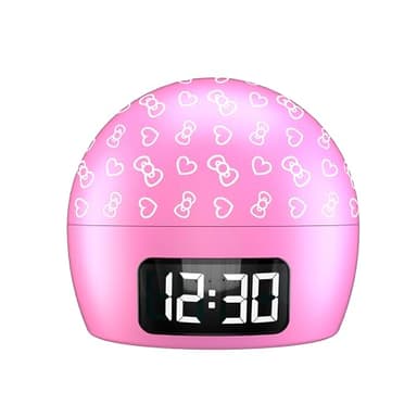 Hello Kitty Ambient Light Clock with Multi-Alarm – USB-Powered Projection Light & Clock with Cute Design