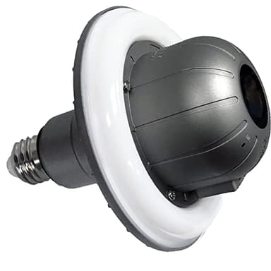 1080p HD Wi-Fi Indoor/Outdoor Waterproof Night Vision E26 LED Security Floodlight Camera (Model 2)