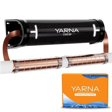YARNA Capacitive Electronic Water Descaler Whole House Solution - No-Salt Softener System, Reduces Limescale Effects and Mineral Buildup - Model CWD230, Compatible with Pipes Up of to 2 Inches