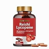 Lycopene Capsules, Natural Lycopene 200mg with Organic Reishi Mushroom 200mg Supplement for Prostate Health and Immune Support - Gluten-Free, Non-GMO, 60 Capsules (1 Pack)