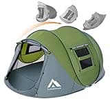 Pop Up Tents for Camping 4 Person Waterproof Pop Up Army Tents Surplus Tents Military Popup Tent Camping Easy Up Camping Tents Instant Pop Up Tent Big Green