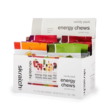 Skratch Labs Energy Chews | Gummies for Running, Cycling, and Sports Preformance | Gel Alternative | Variety Pack (10 Pack) | Gluten Free, Vegan