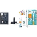 Philips Sonicare 9900 Prestige Rechargeable Electric Power Toothbrush with SenseIQ, Midnight, HX9990/12 & for Kids Design a Pet Edition, Corded Electric, Brush Head Bundle, BD1005/AZ