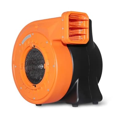 2HP Inflatable Bounce House Air Blower 1500W High Power Commercial Fan for Paint Booth, Water Slides, Castle and Jump Slides (Orange)