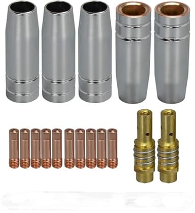 Tip Diffuser Nozzle Parts fits Titanium 150A Spool Gun 56221 Parts 17-pk .023" Kit 18-pk