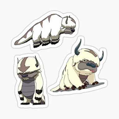 Pack of 3-3 Inch - Appa Sticker - Printed Vinyl Decal Graphic for Cars, Trucks, Windows, Laptops, Walls, Waterbottles, Skateboards
