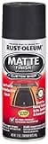 Rust-Oleum 263422 Automotive Matte Finish Spray Paint, 12 oz, Matte Black