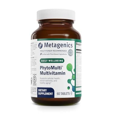 Metagenics PhytoMulti Without Iron - Daily Multivitamin for Men & Women* - with 20+ Vitamins, Minerals & Phytonutrients for Antioxidant & Immune Support* - Non‑GMO, Gluten‑Free - 60 Tablets