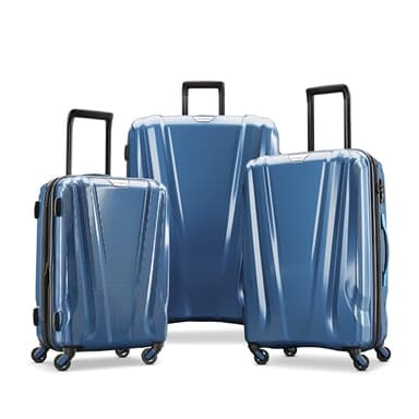 Samsonite SWERV DLX Spinner 4 Wheel 3-Piece Set Hard Side Travel Suitcase with Side Carry Handle, Telescopic Handle, and TSA Lock, Lagoon