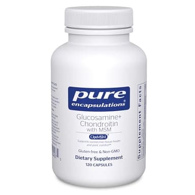 Pure Encapsulations Glucosamine Chondroitin with MSM - Supports Joint Health & Normal Cartilage Formation* - Maintains Enzyme Activity - Gluten-Free & Non-GMO - 120 Capsules