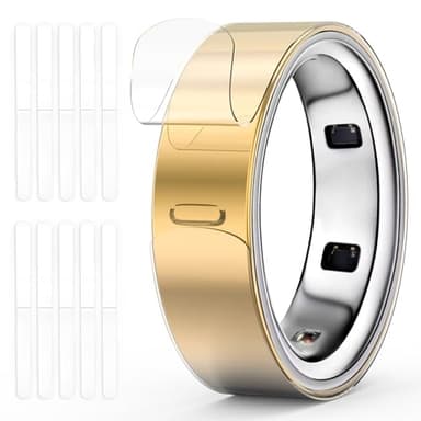 pupvus 10 Pack Ultra-Thin Clear Protector for Oura Ring Gen 4/3, Invisible Full-Cover Scratch-Resistant Film Skin Compatible with Gen 4 Ceramic & Gen 3 Horizon/Heritage