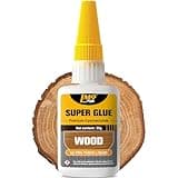 Wood Super Glue Liquid, Clear Instant Cyanoacrylate Adhesive for Wood Crafts Repair Woodworking, All Purpose CA Glue for Shoe Ceramic Plastic Leather Glass Model Metal Pottery Aquarium Porcelain Stone