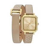 Armani Exchange Women's Three-Hand Brown Leather Watch (Model: AX5728)