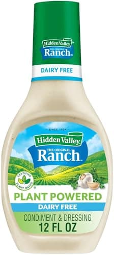 Hidden Valley The Original Ranch Plant Powered Dairy Free Ranch Salad Dressing and Topping, 12 Fluid Ounces (Package May Vary)