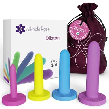 Small Vaginal Dilators for Pelvic Floor Therapy & Vaginismus Pain Relief – FDA-Cleared Silicone Set with 100+ Tutorials, Support Group & Doctor Access