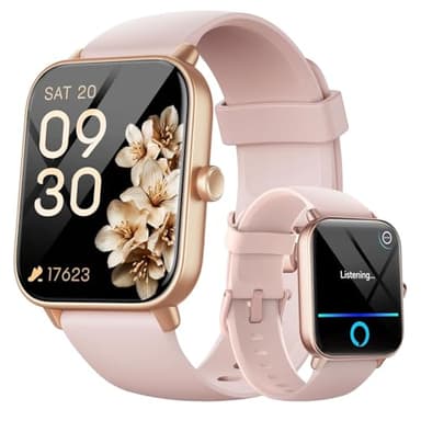 Smart Watches for Women, 1.8" HD Smart Watch (Answer/Make Call) for iPhone/Android, Alexa Bulit-in, Fitness Watch with Sleep/Health Monitor, Watches for Women with 120 Sport Mode, 3ATM Waterproof ﻿