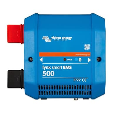 Victron Energy Lynx Smart BMS 500 M8 – Battery Management System for Smart Lithium Batteries, Bluetooth Monitoring, 500A Shunt, Pre-Charge, Contactor, Blue