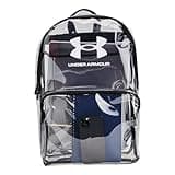 Under Armour Unisex-Adult Loudon Clear Backpack, (960) Clear/Black/White, One Size Fits Most