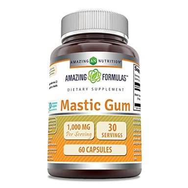 Amazing Formulas Mastic Gum 1000 Mg | Capsules Supplement | Non-GMO | Gluten-Free | Made in USA (1 Pack | 60 Count)