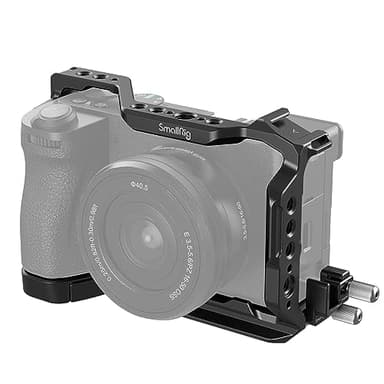 SmallRig Cage Kit for Sony A6700 with a Cable Clamp for HDMI, Built-in Quick Release Plate for Arca-Type, Film Movie Making Camera Video Cage with Shoe Mount, 1/4''-20 & 3/8''-16 Threaded Holes - 4336