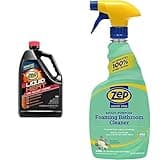 Zep Liquid Heat Clog Dissolver Gel + Zep Home Pro Multi-Purpose Foaming Bathroom Cleaner - ZULHG128 128 oz & R53106 32 oz - Remove Clogs in 10 Minutes & Remove Soap Scum and Stains