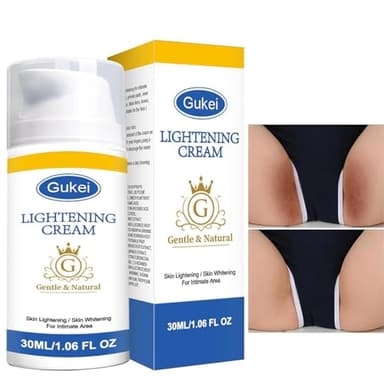Skin Lightening Cream Gel For Body Intimate Area With Niacinamide, Arbutin, Vitamin C For Private Parts, Underarm, Knees, Elbows, Inner Thigh, Bikini Areas, armpit Skin Whitening Bleaching Cream 30ML
