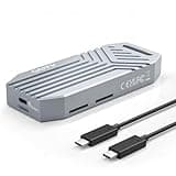 MAIWO 40Gbps M.2 2280 NVMe SSD Enclosure, USB4 NVMe Enclosure Fits M-Key Built-in Cooling Fan Supports Thunderbolt3/4 USB4/3.0/2.0 Tool Free 8TB Capacity Aluminum Alloy Case (K1695F)