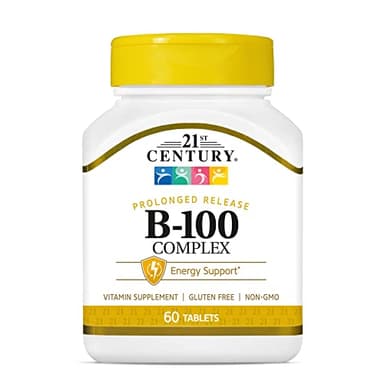 21st Century B 100 Complex Prolonged Release Caplets, 60 Count (Pack of 1)