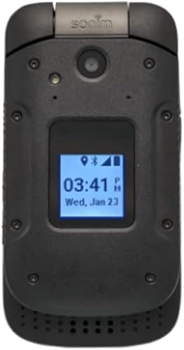 Sonim XP3 XP3800 | 4G LTE 8GB Ultra Rugged Flip Phone | AT&T GSM Unlocked | 5.0 MP Camera Bluetooth Wi-Fi Tough Phone | Black (Renewed)