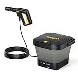 Fanttik NB8 Fold Cordless Electric Pressure Washer w/3.2Gal Tank, 5-in-1 Nozzle, Max 220PSI, 10FT Hose, 4000mAh Lithium Battery, Type-C Charging, Portable Sprayer Washer for Camping, Pet Cleaning