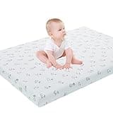 Vomiliku Pack and Play Mattress Pad, 38"x 26" Dual-Sided Memory Foam Pack N Play Mattress for Playpen Playard, Soft Breathable Mini Crib Mattresses for Baby Toddler, Alphabet Printed