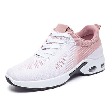 Padgene Womens Sneakers Air Cushion Running Shoes Lightweight Tennis Walking Shoes Mesh Breathable Gym Work Fashion Sneakers Athletic Comfortable Casual