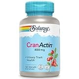 SOLARAY CranActin Cranberry Extract 400 mg - Cranberry Supplements for Women and Men - Bladder and Urinary Tract Health Support with Vitamin C - Vegan, 60-Day Guarantee, 120 Servings, 120 VegCaps
