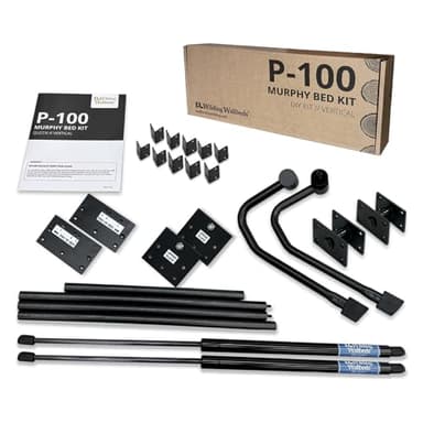 Wilding Wallbeds Murphy Bed Mechanism Kit, Full & Queen Size, DIY Piston Lift Hardware for Cabinet Bed, Easy to Follow Instructions, Supports 1,500lbs