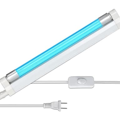 Coospider 6W UV Light Ozone Free,253.7nm Sanitizer Lamp with Cord and Plug, UVC Lamp for Shoes/Closet/Cabinet/Bathroom 110V CTUV-6– Perfect Father's Day Gifts