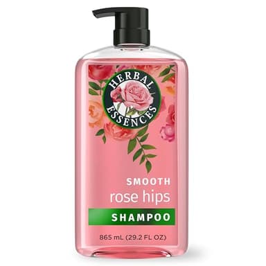 Herbal Essences Rose Hips Shampoo - Smooth, Shiny Hair with Vitamin E & Jojoba, Safe for Color Treated Hair, Floral Scent, Cruelty-Free, Dermatologist-Tested, 29.2 Fl Oz