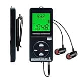 SWDSTP Personal Portable Radio AM/FM, Mini Radio with Digital Tuning LCD Display and Backlight Time, Rechargeable Pocket Radio with Earphone, Walkman Radio with Clip for Walking, Jogging