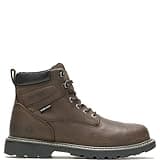 WOLVERINE Men's Floorhand Waterproof Steeltoe 6" Work Boot, Dark Brown, 12M