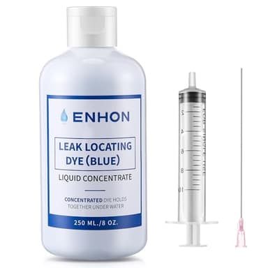 Enhon Pool Leak Detection Dye Kit, 8 oz Blue Dye with Precision Applicators, Easily Locates Leaks in All Pools, Spas, Hot Tubs, Long Lasting Formula, 40+ Refills