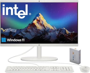 HP 2026 22" FHD All-in-One Desktop Computer • The New Version for Everyday Use • Latest 13th Gen Intel Quad-Core CPU • 16GB DDR5 • 500GB External+128GB UFS Storage • HDMI • Type-C • HD Webcam • Win11