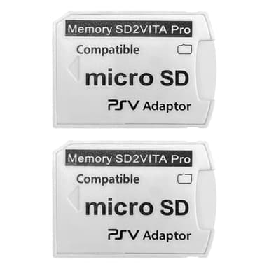 UCEC 2 Pack SD2Vita Adapter, PS Vita Memory Card Adapter, PS Vita SD Card Adapter Micro SD, SD2Vita 5.0 Compatible with PSV 1000/2000 Fit for PSTV FW 3.6 HENkaku Enso System