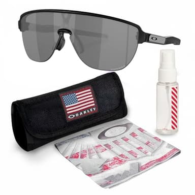 Oakley OO9248 Corridor Rectangle Shaped Non-Polarized Sunglasses for Men – Includes Official Eyewear Kit – Matte Black Frame with Prizm Black Lens