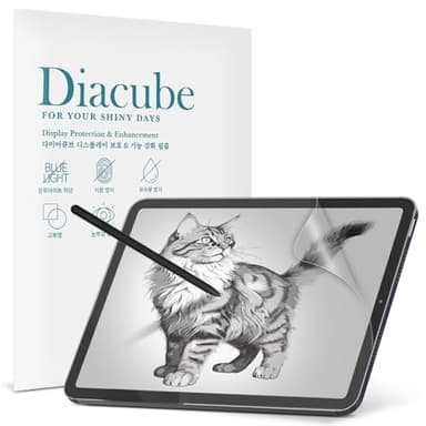 DIACUBE [2 Pack] Paperfeel Screen Protector For Samsung Galaxy Tab S6 Lite 10.4 Inch (2024/2022/2020), Anti-Glare Matte PET Film for Drawing and Writing Like on Paper, High Touch Sensitivity, Easy Installation