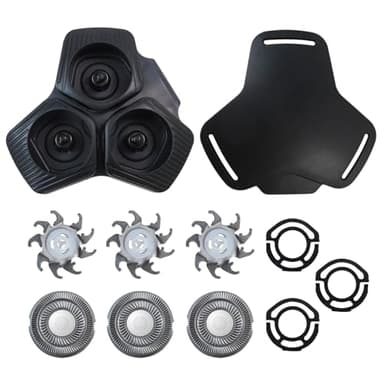 SH91/52 Black Complete Replacement Shaver Head For Philip Norelc Series 5000 S5531 S5532 S5533 S5535 S5536 S5587 S5588 S5799