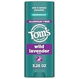 Tom’s of Maine Wild Lavender Natural Deodorant for Women and Men, Aluminum Free, 3.25 oz