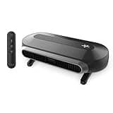 Vornado AXL Low-Profile Airwave® Oscillating Fan with Remote, Adjustable Tilt, Modern Energy Efficient Vertical Fan, 5 Quiet Speeds, Touch Controls