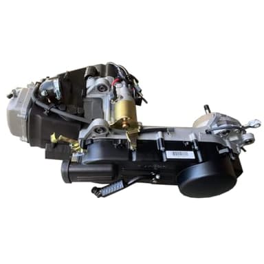 X-PRO 150cc 4-Stroke GY6 Air Cooled Moped Long Case Moped Engine with CVT Automatic Transmission, Electric/Kick Start