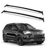 FLYCLE Roof Rack Crossbars Compatible with 2016-2019 Explorer, Car Cargo Roof Racks Cross Bars Rooftop Luggage Kayaks Bicycles Snowboard Canoe Carrier Cargo Bag